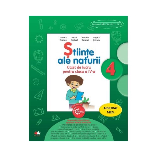 Stiinte ale naturii. Caiet de lucru. Clasa a IV-a - Jeanina Cirstoiu