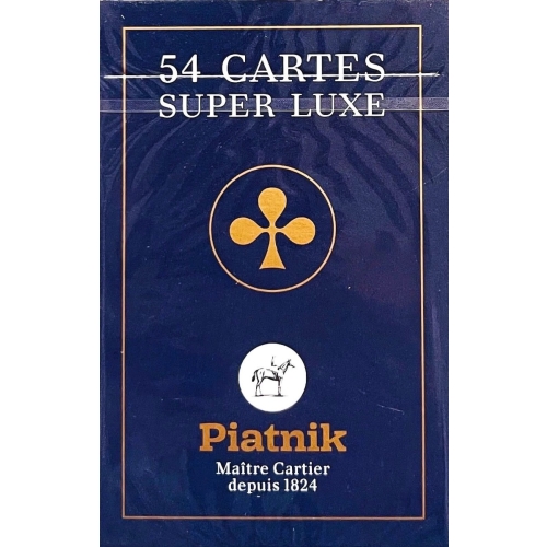 Carti de joc Super Luxe grafica in stil francez albastru