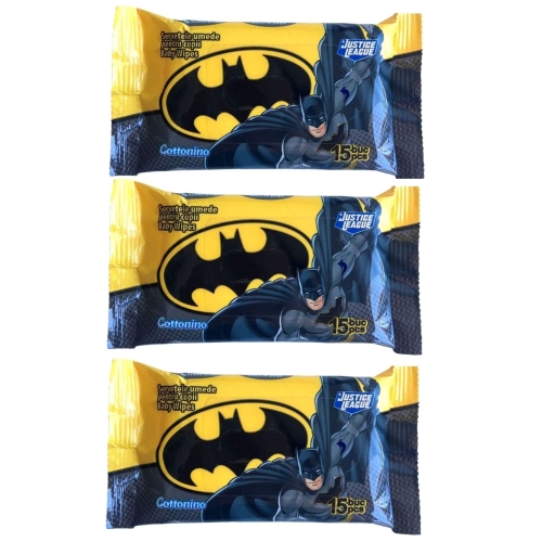 Pachet 3 x Cottonino Batman Servetele umede pentru copii, 15 buc. Produs pentru igiena persoanala