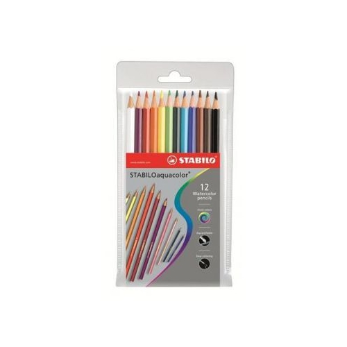 Creioane colorate Aquacolor, 12 buc/blister