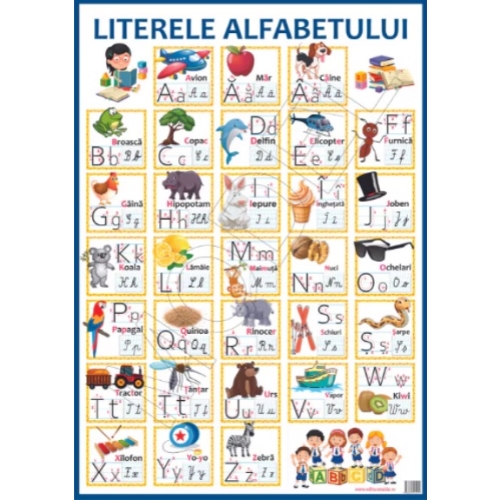 Plansa A2 Literele alfabetului