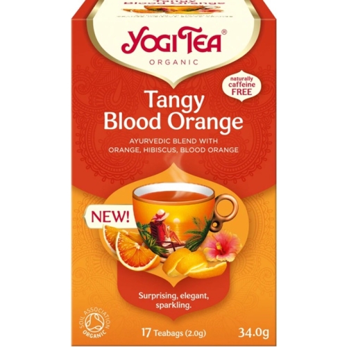 Ceai bio cu portocale rosii, 17 pliculete a 2,0g / 34,0g Yogi Tea
