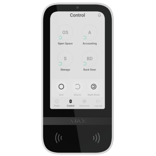 Tastatura touch wireless KeyPad TouchScreen, alb, Ajax