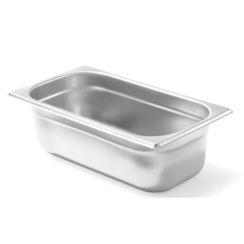 Tava Hendi Gastronorm GN 1/3 65 mm 2.5 litri, gama Budget Line, otel inoxidabil