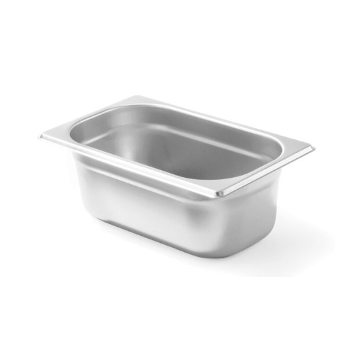 Tava Hendi Gastronorm GN 1/4 200 mm 5.5 litri, gama Budget Line, otel inoxidabil