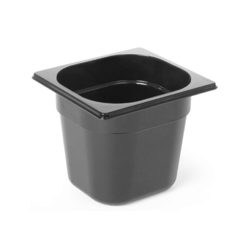 Tava Hendi Gastronorm GN 1/6 65 mm 1 litri - policarbonat negru