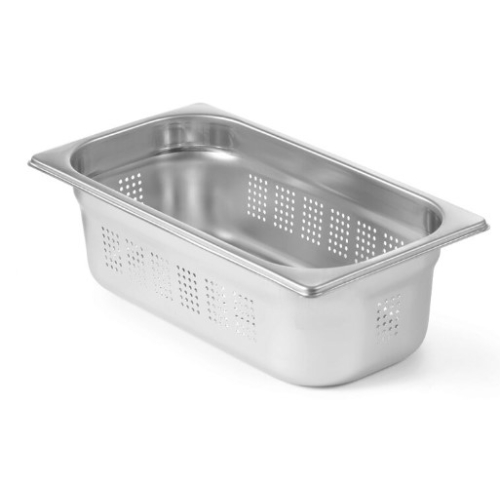 Tava Hendi perforata Gastronorm GN 1/3 65 mm 2.5 lt - gama Profi Line, otel inoxidabil