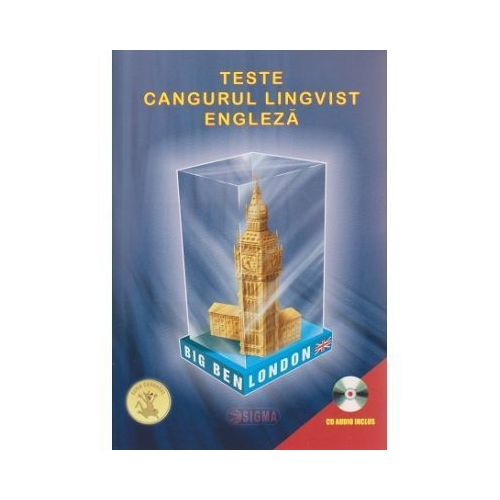 Teste Cangurul Lingvist pentru limba Engleza (CD audio inclus), Ed. Sigma, Auxiliare Limbi straine Clasele 5-8