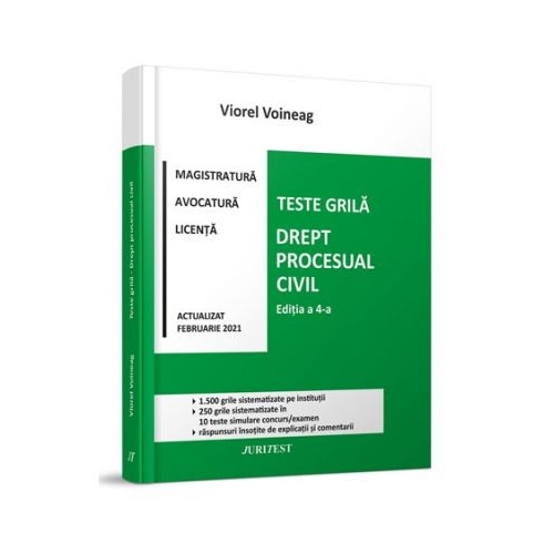 Teste grila. Drept procesual civil. Editia a 4-a - Viorel Voineag