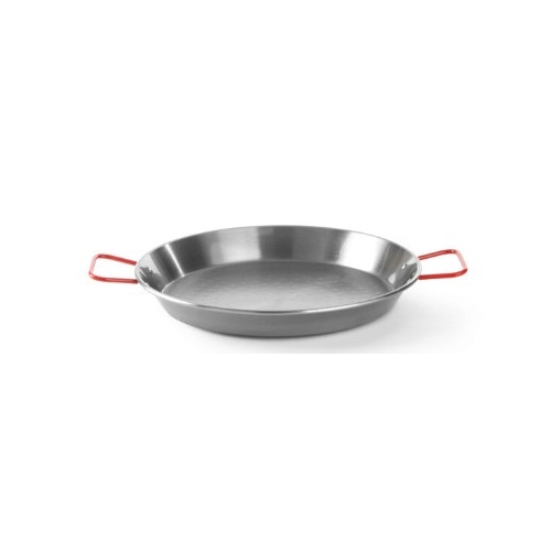 Tigaie Paella cu 2 manere ,34 cm diametru x 4 cm inaltime, din otel de inalta calitate, Hendi, , pentru echipamente pe gaz