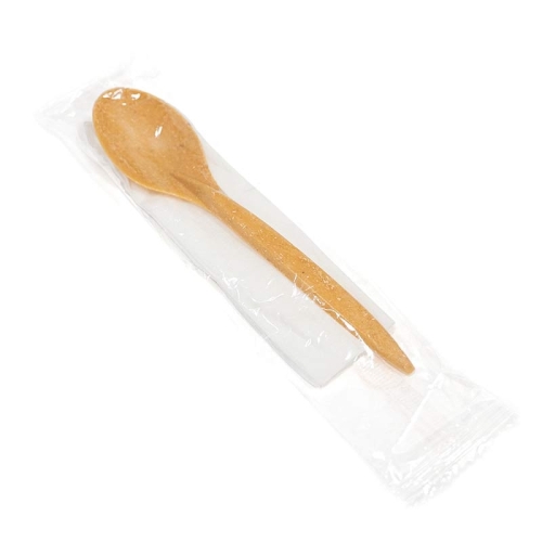 Lingura reutilizabila+servetel alb