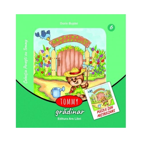 Tommy gradinar. Contine puzzle din abtibilduri, editura Ars Libri