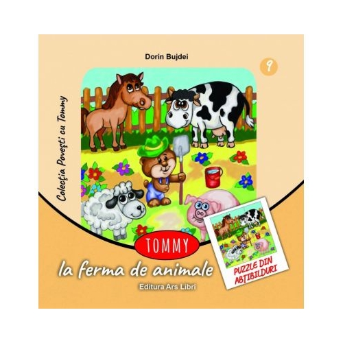 Tommy la ferma de animale. Contine puzzle din abtibilduri