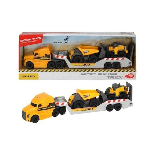 Trailer Volvo Mack Cu Basculanta Si Tractor, Dickie