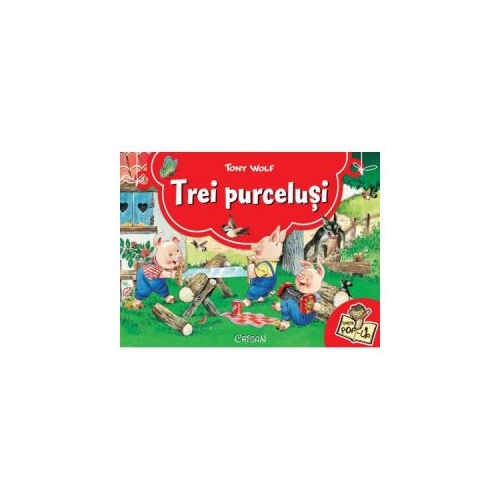 Trei purcelusi. Carte Pop-up - Tony Wolf