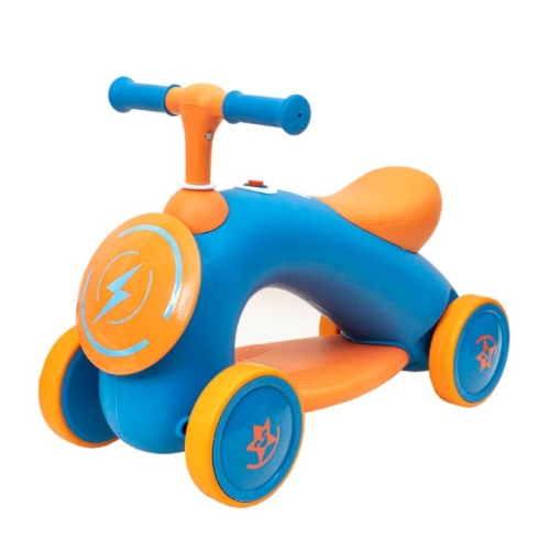 Tricicleta din plastic, fara pedale pentru copii, cu muzica si lumina, Z-TOOLS