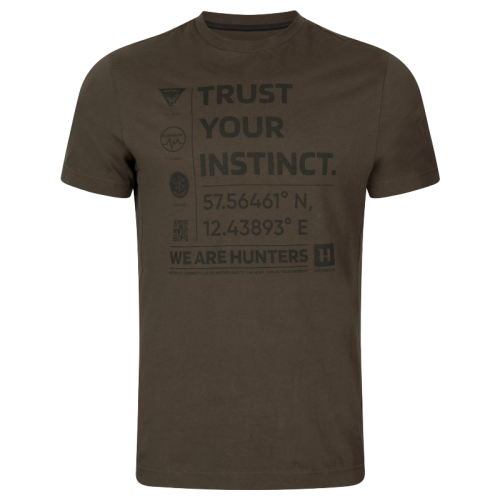 Tricou Instinct S/S Shadow Brown Harkila