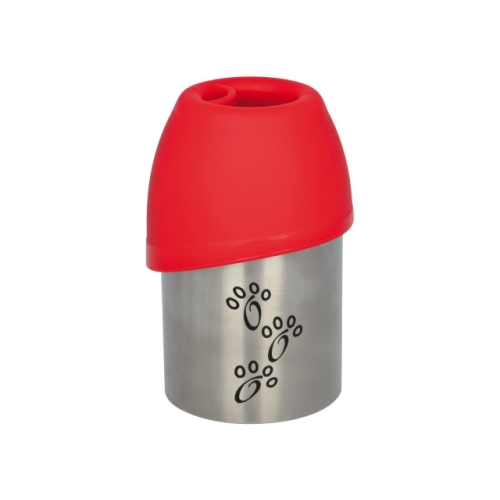 Trixie Flacon Caini/Pisici Otel Inoxidabil 300 ml cu Castron din Plastic