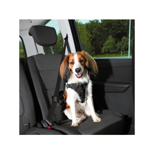 Trixie Ham si Centura Auto Caini S-M 40-55 cm/20 mm Negru