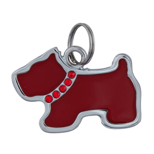 Trixie Medalion sub forma de Caine cu Strass 35x25 mm