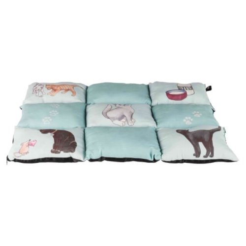 Trixie Pernita Patchwork Cu Pisici 70 X 55 Cm Verde 