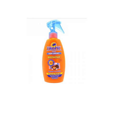 Tropic Sun-Spray Plaja SPF 30, cu Ulei de Argan si Cocos, 300 ml