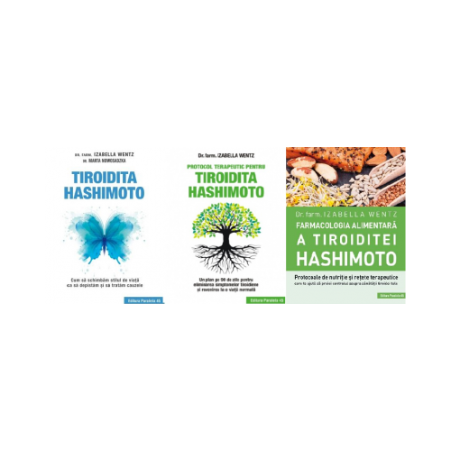 Pachet 3 carti Tiroidita Hashimoto - Izabella Wentz