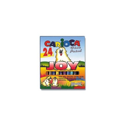 Markere Carioca Joy, varf 2 mm, 24 culori/blister