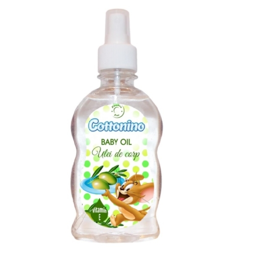 Ulei de corp pentru bebelusi masline, 220 ml, Cottonino. Produs pentru igiena persoanala