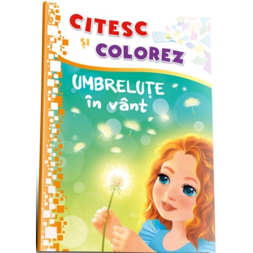 Citesc si colorez. Umbrelute in vant, editura Dorinta. Carte educativa cu povesti pentru copii.