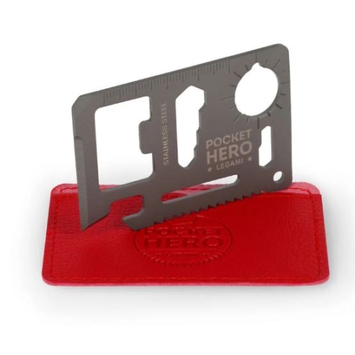 Unealta multifunctionala din otel inoxidabil, 11 functii in 1, SOS Pocket, Legami 