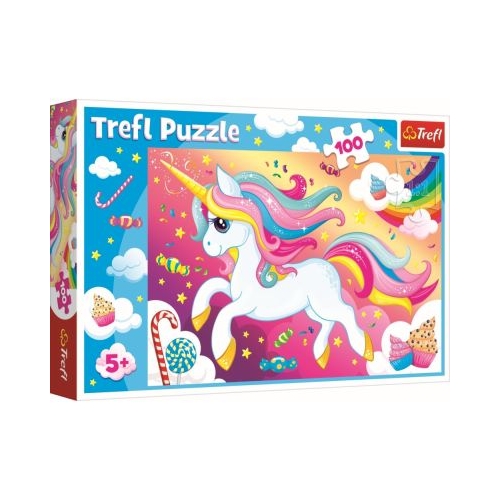 Puzzle frumosul unicorn 100 de piese, Trefl