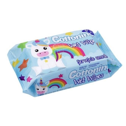 Cottonino Servetele umede pentru copii Blue, 72 buc. Produs pentru igiena persoanala