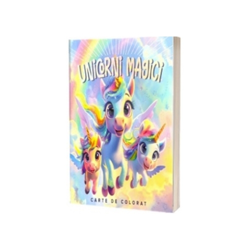 Unicorni magici. Carte de colorat