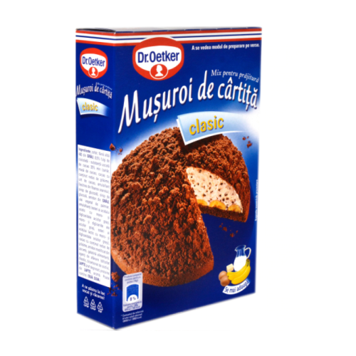 Dr Oetker Prajitura Musuroi de Cartita 350 g. Produs pentru pregatirea desertului