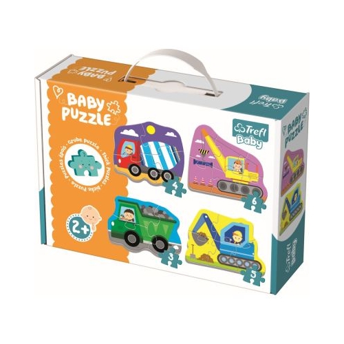 Puzzle baby clasic utilaje la treaba, Trefl
