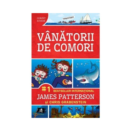 Vanatorii de comori volumul 1 - James Patterson, editura Corint Junior. Carte pentru copii