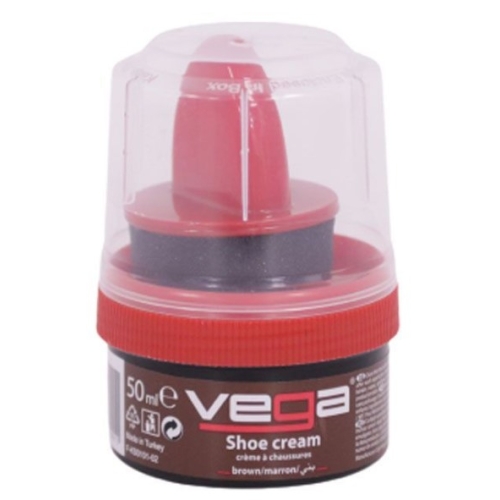 Crema de incaltaminte maro, 50 ml, Vega