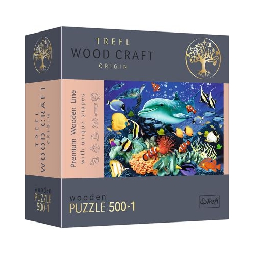 Puzzle din lemn Viata marina 500+1 piese