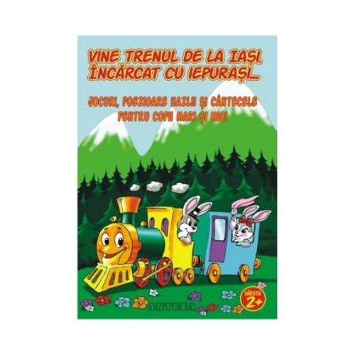 Vine trenul de la Iasi, incarcat cu iepurasi Jocuri, poezioare hazlii si cantecele pentru copii