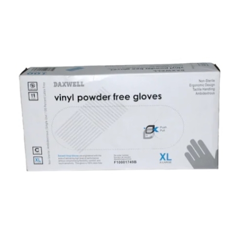 Daxwell Manusi de unica folosinta Vinyl nepudrate Marimea XL, 100 buc