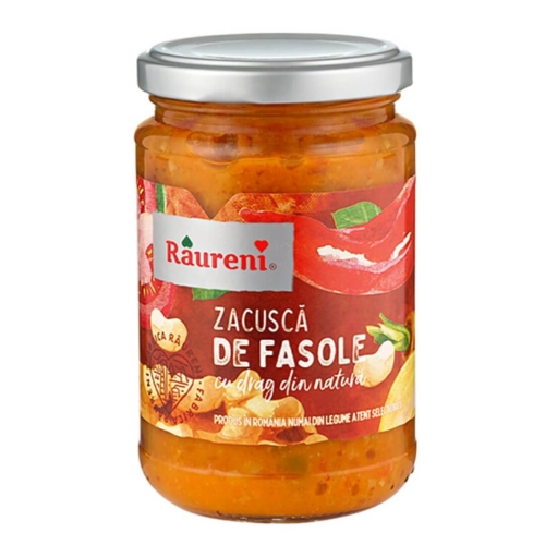 Zacusca de fasole, 300 g, Raureni Conserve Raureni