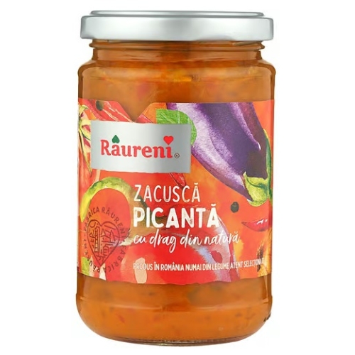 Zacusca picanta, 300 g, Raureni
