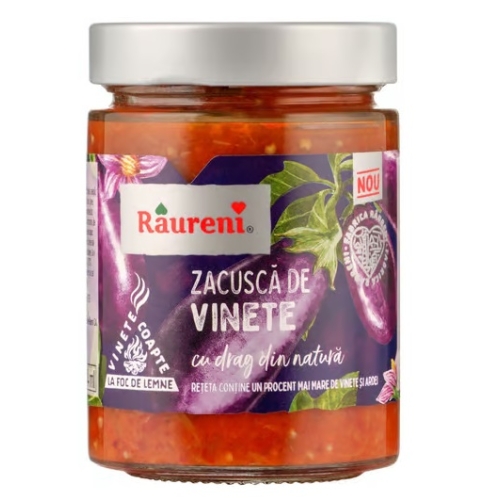 Zacusca de vinete, 320g Raureni