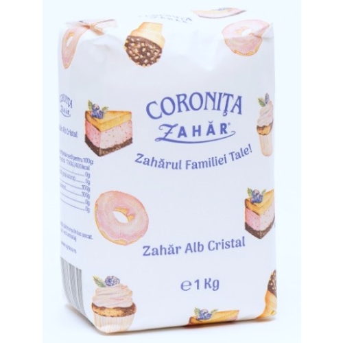Zahăr alb cristal Coronița - 1kg