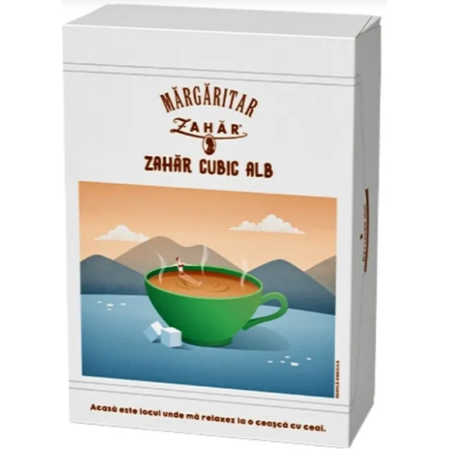Zahar cubic alb, 1kg, Margaritar