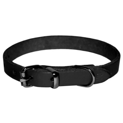 Zgarda Simpla Neagra 12x360 mm 4DOG 