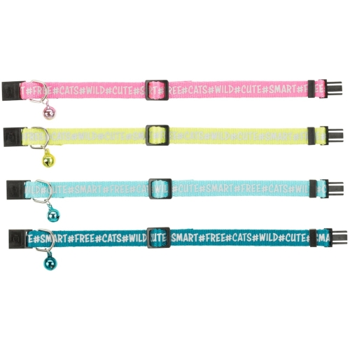 Trixie Zgarda Pentru Pisici, Safer Life, Reflectorizanta, Cu Clopotel, Diverse Culori, 4173