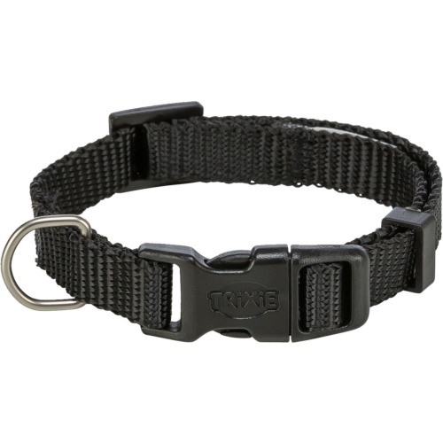 Trixie Zgarda Premium, XXS- XS: 15-25 cm/10 mm, Negru, 202101