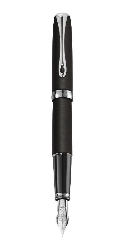 Stilou DIPLOMAT Excellence A2, cu penita M, din otel inoxidabil - Oxyd Iron